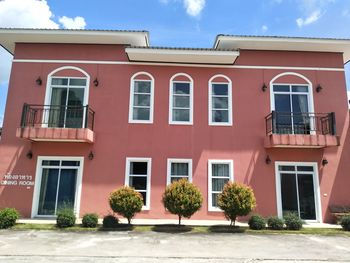 Low angle view of building against sky