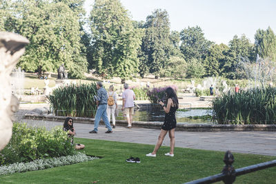 People in park