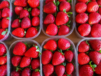 Full frame shot of strawberries