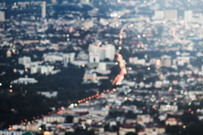 Defocused image of cityscape