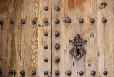 Full frame shot of wooden door