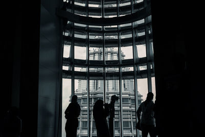 People standing in petronas towers