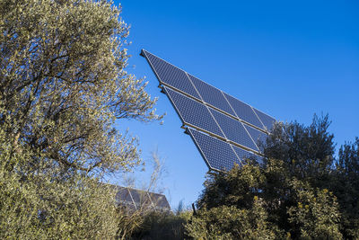 Solar panels in a rural landscape in spain