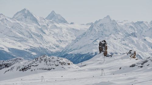 Glacier 3000, during winter