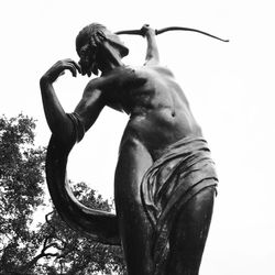 Low angle view of statue