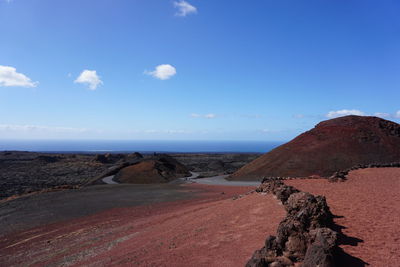 Scenic view of timanfaya