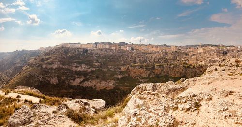 Panoramic view of landscape against sky