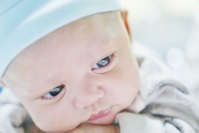 Close-up of cute baby boy