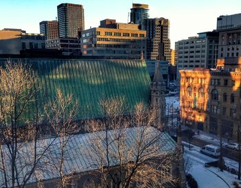 View of city during winter