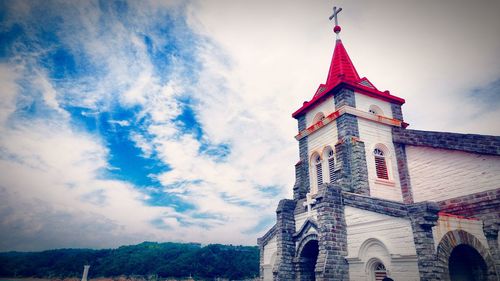 Low angle view of church