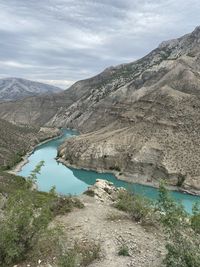 Sulak canyon in dagestan russia