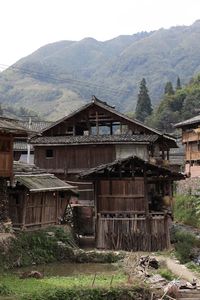 View of old building on mountain