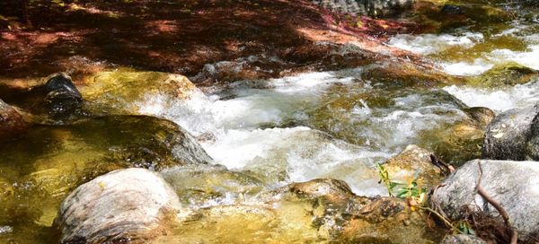 Close-up of waterfall