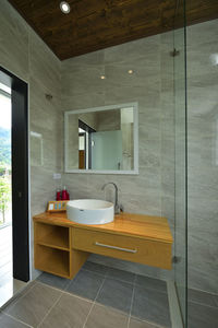 Interior of bathroom