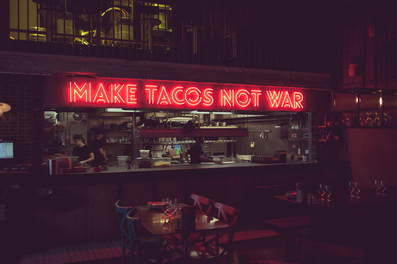 Make tacos not war