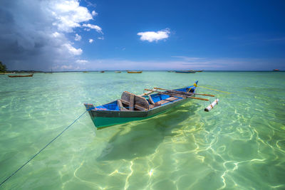 Scenic view of sea against sky
