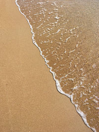 High angle view of beach