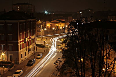 City street at night