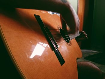 Close-up of guitar