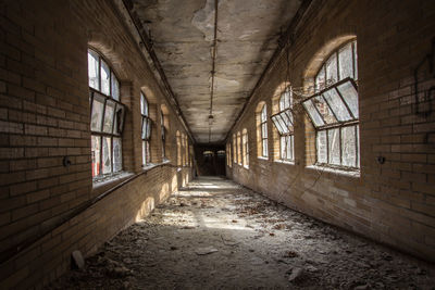 Corridor of abandoned hospital