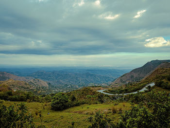 Scenic view of landscape against sky