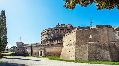 Historic building against blue sky