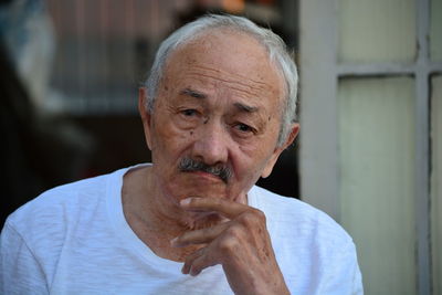 Close-up portrait of man