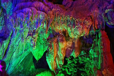 Close-up of rock formation