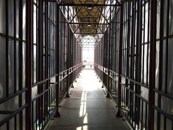 Empty corridor in building