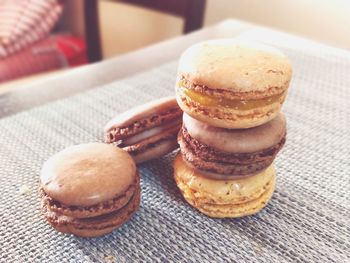 Close-up of dessert on table