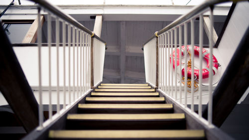 Footbridge by boat