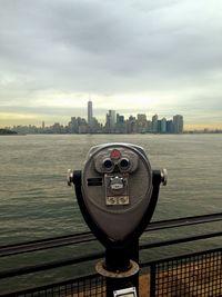 The big apple through the binocular 