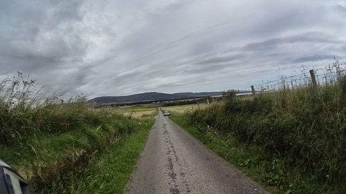 Road passing through landscape