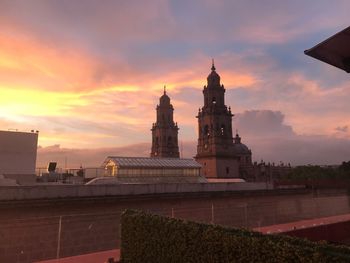 View of cathedral against cloudy sky