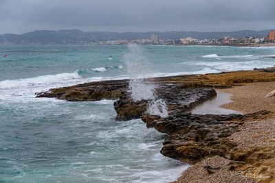 Scenic view of sea against sky