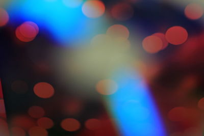 Defocused image of colorful lights