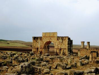 Old ruins against sky