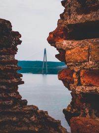 Rock formations at seaside