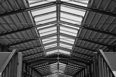 Low angle view of ceiling of building