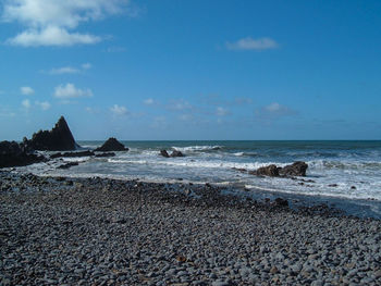 Scenic view of sea against sky