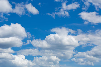 Low angle view of clouds in sky