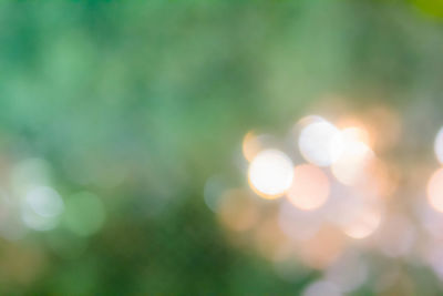Defocused image of illuminated blurred lights