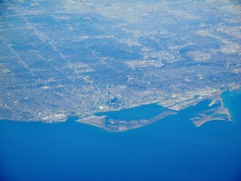 Aerial view of sea