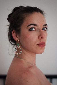 Close-up portrait of young woman
