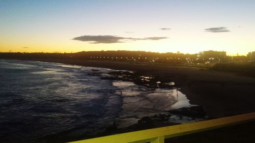 Scenic view of landscape at sunset