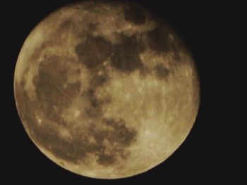 Low angle view of moon in sky