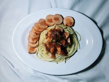 On january 11, 2020, i made spaghetti with the right composition and taste very good.