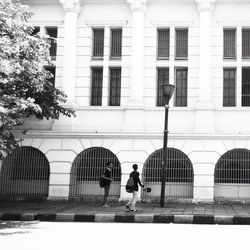 Man walking in office building