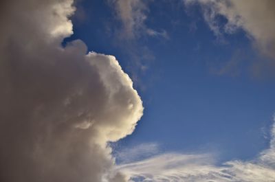 Low angle view of cloudy sky