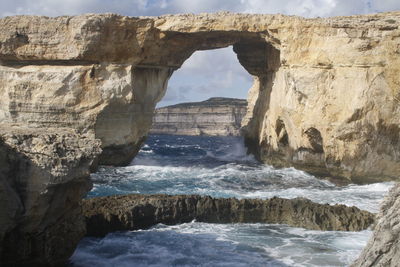 Scenic view of rock formation